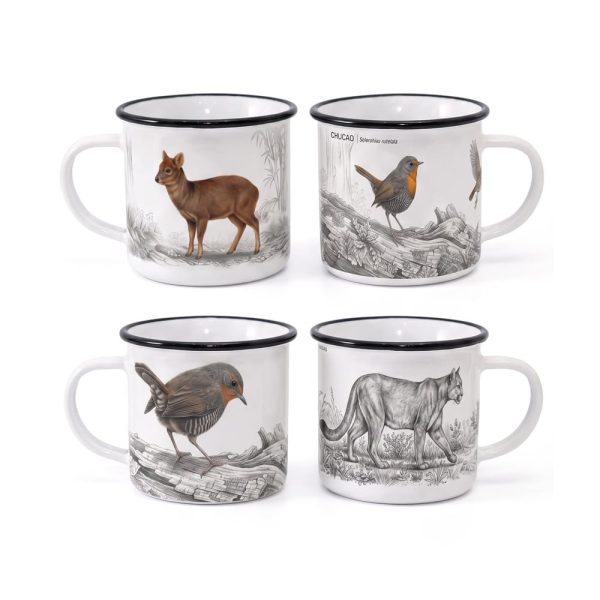 4 Tazas enlozadas